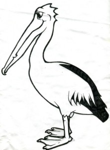 Graphic pen pelican. I was going to work it up as a logo should I ever get the studio turned into a business